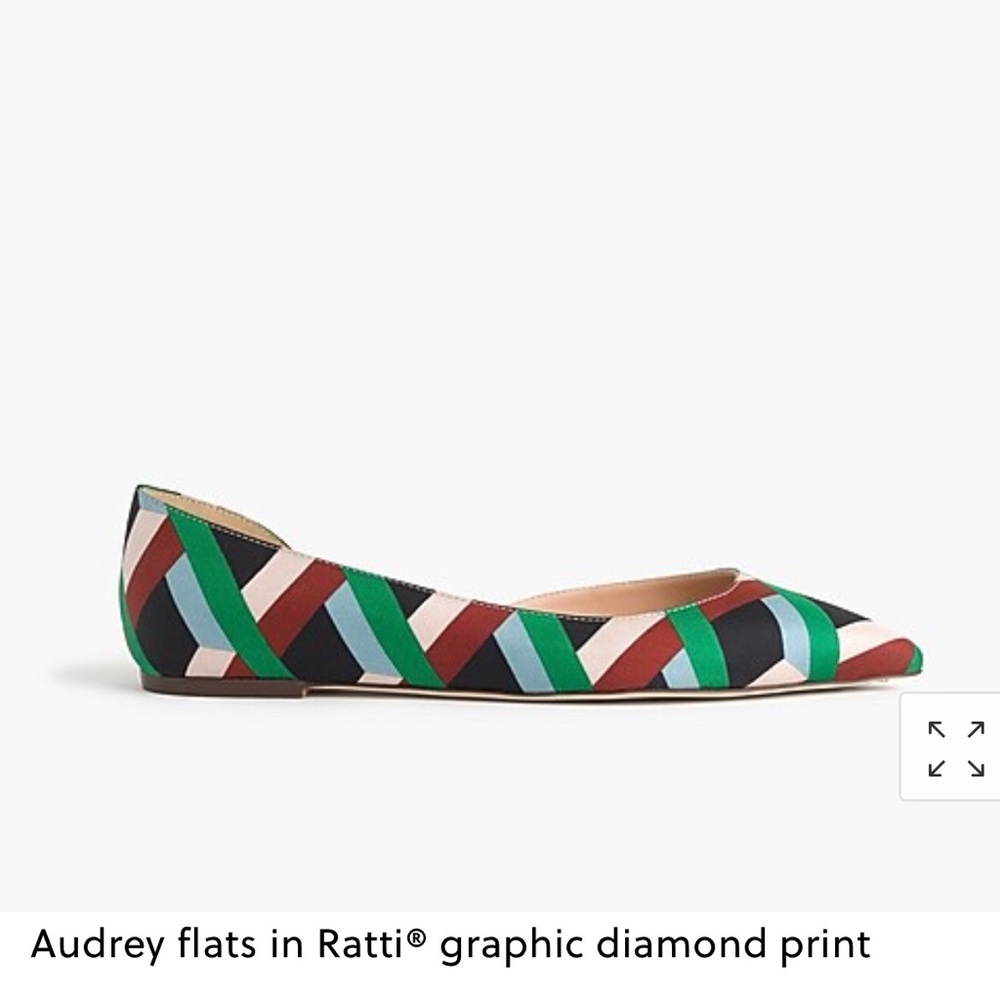 Jcrew flat shoes(runs big) half size down